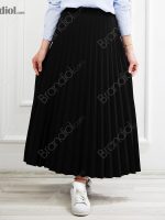 دامن پلیسه دار کوتاه زنانه مشکی