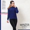بافت کمشیر یقه گرد گپ اصل طرح لوزی