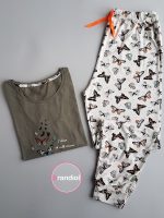 ست راحتی نخ پنبه طرح پروانه