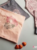 ست راحتی نخ پنبه طرح قلب ولنتاین