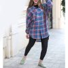 پیراهن چهارخونه مدل کیمونو