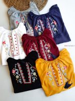 شومیز گلدوزی نخی 36216