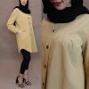 مانتو الیاف زنانه گندم 59950