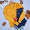 ژاکت بافت کشمیر جلو دکمه هلیا