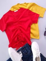 تیشرت جلو گت زنانه 103298