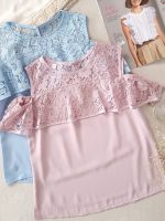 شومیز مجلسی یقه گیپور زنانه
