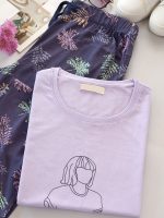 ست راحتی تیشرت شلوار girl