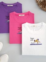 تیشرت آستین پاکتی مدل کیمونو Yoga