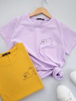 تیشرت نخ پنبه زنانه Puppy