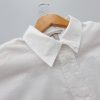 شومیز مانتویی نخ پنبه سفید قواره بزرگ H&M