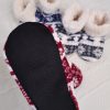 پاپوش زنانه ساقدار حوله ای کریسمس