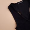 نیم تنه کبریتی مشکی zara