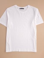 تیشرت یقه گرد نخ پنبه zara