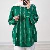 شومیز مانتویی جلو دکمه زنانه دلارام