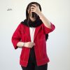 شومیز مانتویی لینن جلوباز نغمه