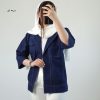 شومیز مانتویی لینن جلوباز نغمه