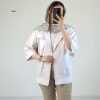 شومیز مانتویی لینن جلوباز نغمه