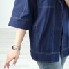 شومیز مانتویی لینن جلوباز نغمه