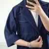 شومیز مانتویی لینن جلوباز نغمه