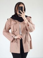 مانتو جلوباز گتردار زنانه المیرا