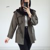 مانتو جلوباز گتردار زنانه المیرا