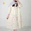 پیراهن لینن بلند زنانه لادن