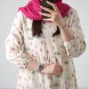پیراهن لینن بلند زنانه لادن