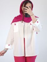 مانتو کتی لینن جلوباز لیسا