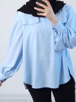 تونیک مانتویی لینن جلوبسته آتریسا