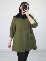 تونیک مانتویی بلند جلوبسته مهرا