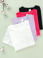 تیشرت بیسیک نخ پنبه زنانه H&M