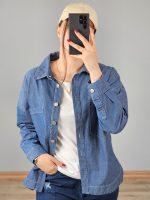 شومیز مانتویی جین نیلیا
