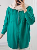 شومیز مانتویی جلودکمه روشا