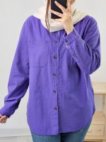 شومیز مانتویی لینن جلودکمه 284444