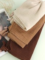 شال نخ پنبه پلیسه آیسل