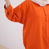 مانتو کفتان الیاف طبیعی مهلا (ایراددار)