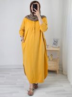 مانتو کفتان الیاف طبیعی مهلا