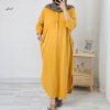 مانتو کفتان الیاف طبیعی مهلا (ایراددار)