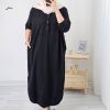 مانتو کفتان الیاف طبیعی مهلا (ایراددار)