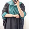 پانچو جلوبسته خرجکار مشکی مریم