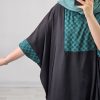 پانچو جلوبسته خرجکار مشکی مریم