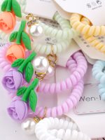 پک دوتایی کش مو سیم تلفنی Rose