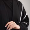 پانچو جلوباز تکه دوزی مشکی ساره