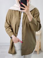 مانتو لینن جلودکمه رویا