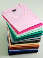 تیشرت بیسیک یقه هفت نخ پنبه