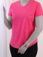 تیشرت بیسیک یقه هفت نخ پنبه