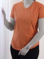 تیشرت بیسیک یقه هفت نخ پنبه
