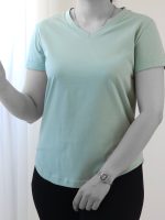 تیشرت بیسیک یقه هفت نخ پنبه