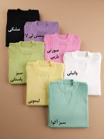 بلوز بافت آستین پفی ژینا