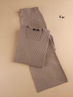 ست بلوز و شلوار کبریتی زنانه Della ( یقه خشتی کات خورده)